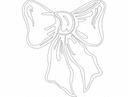 Elegant Decorative Bow Vector DXF File for Laser Cutting