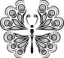 Arte Vectorial de Mariposa Decorativa para Corte Láser