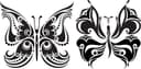 Designs de Borboletas Decorativas Elegantes para Corte a Laser
