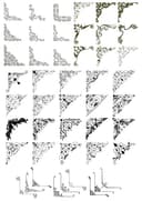 Paquete de Vectores de Esquinas Decorativas Elegantes