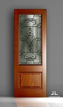 Diseño Vectorial de Panel de Puerta Decorativa Archivo DWG