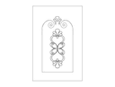 Design Vetor de Painel de Porta Decorativo Arquivo DXF
