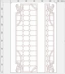 Diseño Vectorial de Panel de Puerta Decorativo DXF