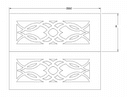 Elegant Decorative Door Panel Vector DXF Design