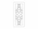 Archivo Vectorial DXF de Panel de Puerta Decorativo Elegante