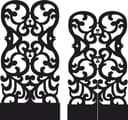 Biombo Decorativo Elegante Vetor para Corte a Laser