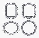 Elegant Decorative Frames Vector Collection for Laser Cutting