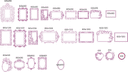 Set de Marcos Decorativos para Espejos en Vector para Corte Láser