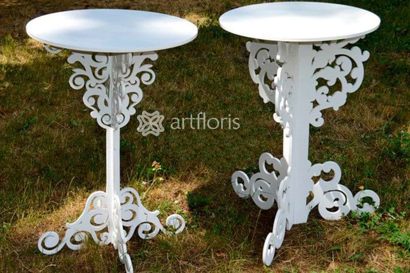 Elegant Decorative Pedestal Table Vector for Laser Cutting