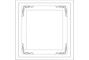 Elegant Decorative Picture Frame Vector DXF File