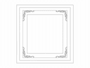 Elegant Decorative Picture Frame Vector DXF File