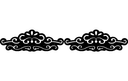 Design Vetorial de Canto com Arabesco Elegante (DXF)
