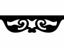 Elegant Decorative Scrollwork Ornament Vector DXF File