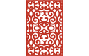 Elegant Decorative Scrollwork Panel Vector DXF File
