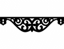 Archivo Vectorial DXF de Cenefa Decorativa con Arabescos