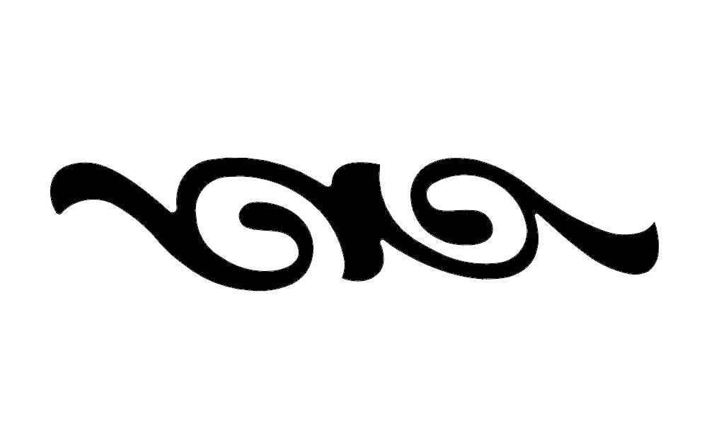Elegante Ornamento Decorativo de Espiral Archivo DXF para CNC
