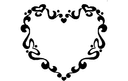 Marco de Corazón Filigrana Elegante para Corte Láser (DXF)