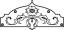 Archivo Vectorial de Ornamento de Arco Floral para CNC