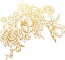 Elegant Floral Bouquet Vector for Laser Engraving and CNC