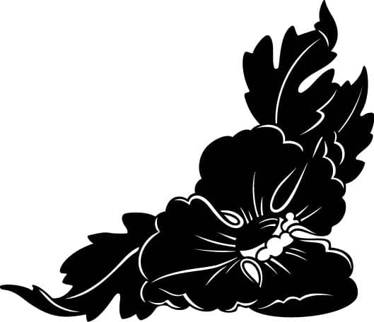 Elegant Floral Corner Ornament Free Vector File