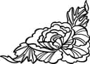 Elegant Floral Corner Ornament Vector File for CNC