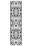 Elegant Floral Damask Border Vector for CNC Laser Cutting (DXF)