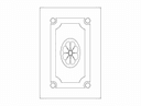 Diseño de Panel de Puerta Floral Elegante Archivo DXF