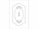 Elegant Floral Door Panel Vector Design - Free DXF File