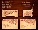 Elegant Floral Gift Box Laser Cut Vector Design (CDR)
