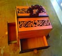 Elegante Joyero Floral 3D Puzzle Archivo DXF
