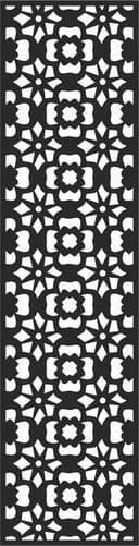 Diseño Vectorial de Panel CNC con Celosía Floral Elegante