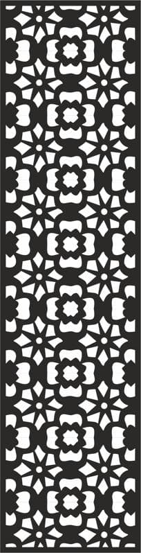 Elegant Floral Lattice CNC Panel Vector Design