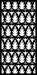 Elegante Patrón Floral en Vector para Corte Láser