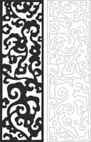 Divisor de Ambientes Floral en Celosía - Archivo Vectorial DXF
