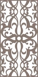 Panel de Pantalla de Celosía Floral Elegante Vector