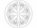 Arquivo Vetorial DXF de Mandala Floral Elegante para Corte a Laser