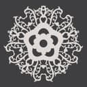 Padrão de Mandala Floral Elegante para Corte a Laser DXF