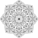 Elegant Floral Mandala Vector Art for Laser Cutting