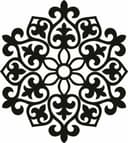 Archivo Vectorial de Mandala Floral Elegante para Corte Láser DXF