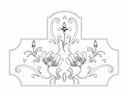 Archivo Vectorial de Panel con Motivo Floral Elegante para Corte Láser