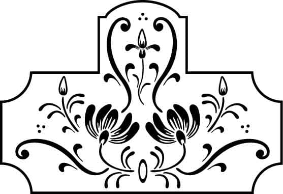 Elegant Floral Ornament Decorative Panel Vector File