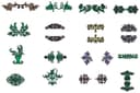 Elegant Floral Ornament Set Vector for Laser Cutting
