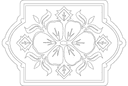 Ornamento Floral Elegante Vetor para Corte a Laser DXF