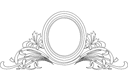 Design de Moldura de Espelho Oval Floral em Vetor DXF