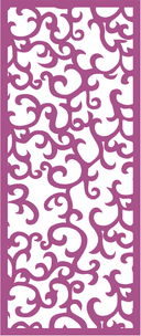 Panel Decorativo Floral para Corte Láser y CNC