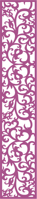 Diseño Vectorial de Panel Floral para Corte Láser