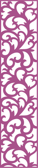 Diseño de Panel Floral en Vector para Corte Láser