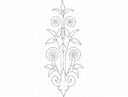 Diseño Vectorial de Ornamento Floral Elegante (Archivo DXF)
