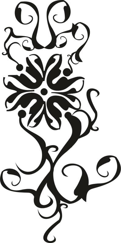 Elegant Floral Scroll Vector Design for Laser Cutting (CDR)
