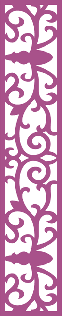 Panel Floral Elegante para Corte Láser Archivo Vectorial